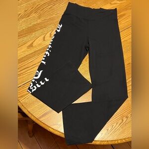 Beautiful Disaster CLASSIC OBSOLETE 
Spell Out Logo Yoga Pants- L - NWOT! 💕